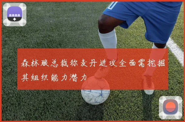 森林狼总裁称麦丹进攻全面需挖掘其组织能力潜力